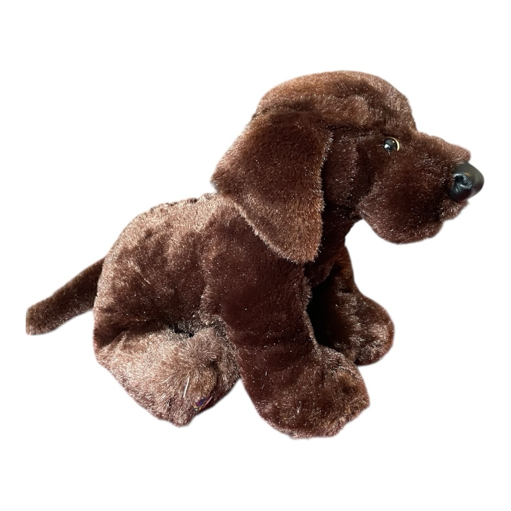 Webkinz Chocolate Lab Stuffed Animal Ganz HM138 No Code Dog Children’s Toy Clean